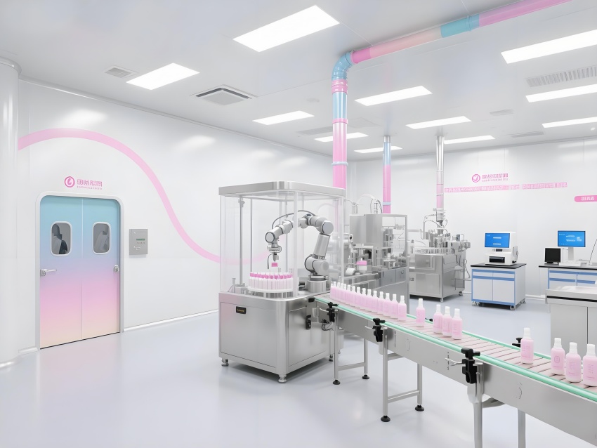 淮南5500平化妆品厂洁净车间净化设计装修效果